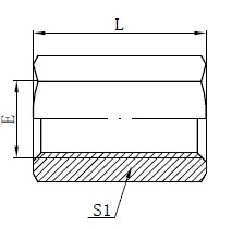 ਬਸਪਾ ਫੈਡਰਲ ਅਡਾਪਟਰ ਫਿਟਿੰਗ ਡਰਾਇੰਗ
