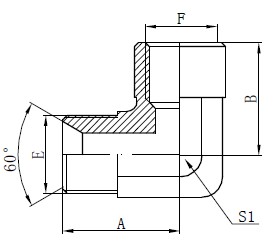 ਕੋਹਰਾ ਬਸਪਾ ਅਡਾਪਟਰ ਫਿਟਿੰਗ ਡਰਾਇੰਗ